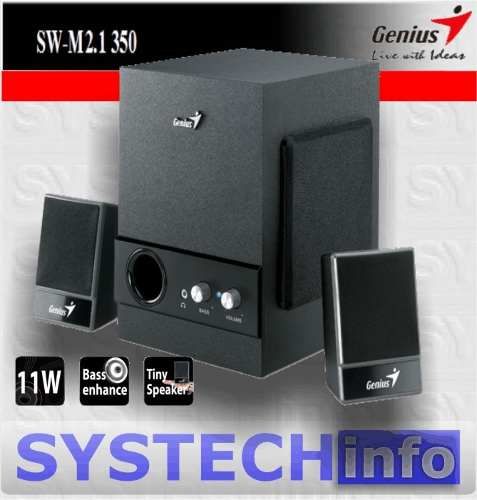 Caixa De Som Subwoofer 2.1 Ch Genius 11w Rms