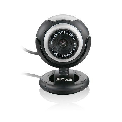 Webcam Multilaser Usb New Vision 16mp Com Microfone